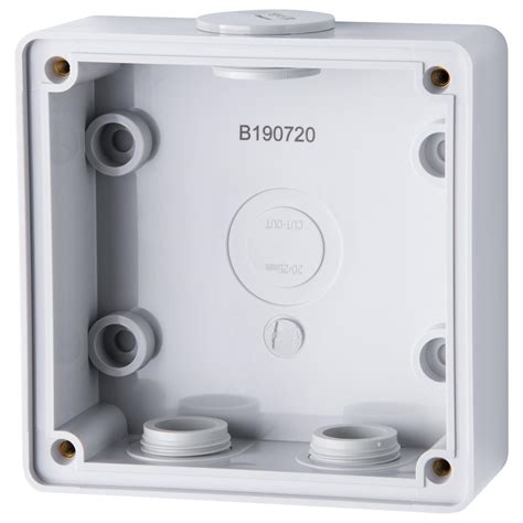 shallow junction box dimensions|shallow surface mount electrical box.